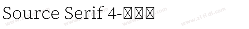 Source Serif 4字体转换